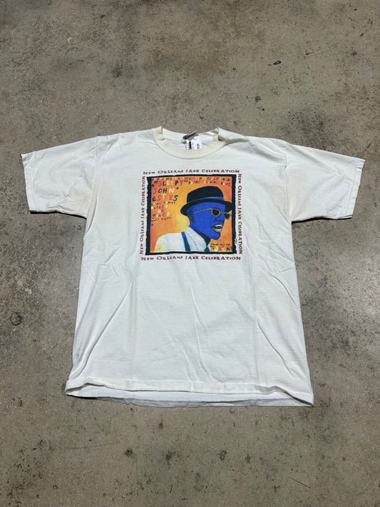 2000 New Orleans Jazz Celebration Tee - White Size XL