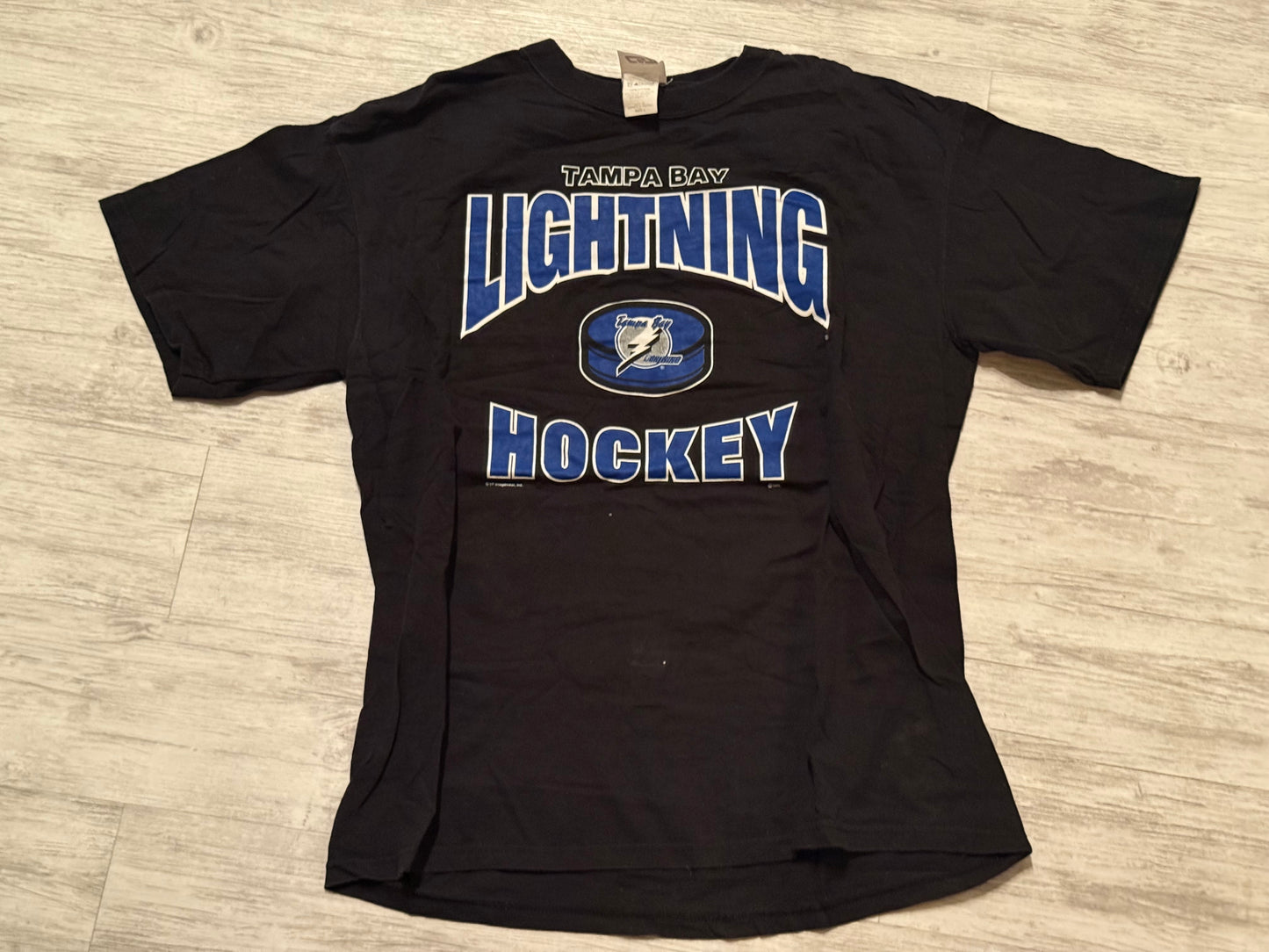 Tampa Bay Lightning Hockey Tee - Black Size Large
