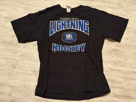 Tampa Bay Lightning Hockey Tee - Black Size Large