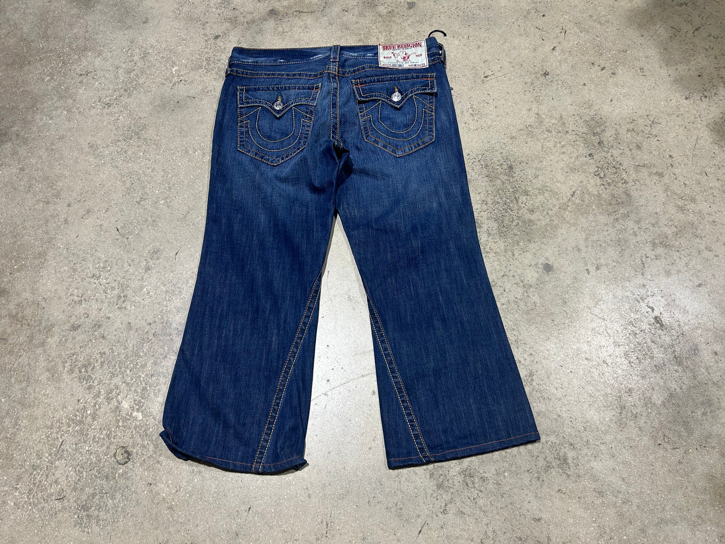 True Religion Boot Cut Denim Jeans - Blue Size 38 x 33