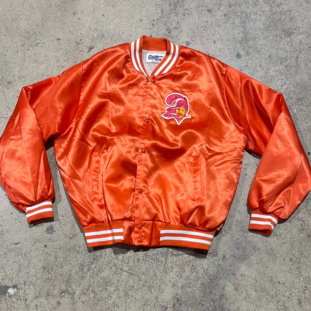 Chalk Line Tampa Bay Buccaneers Satin Jacket - Creamsicle Size XL