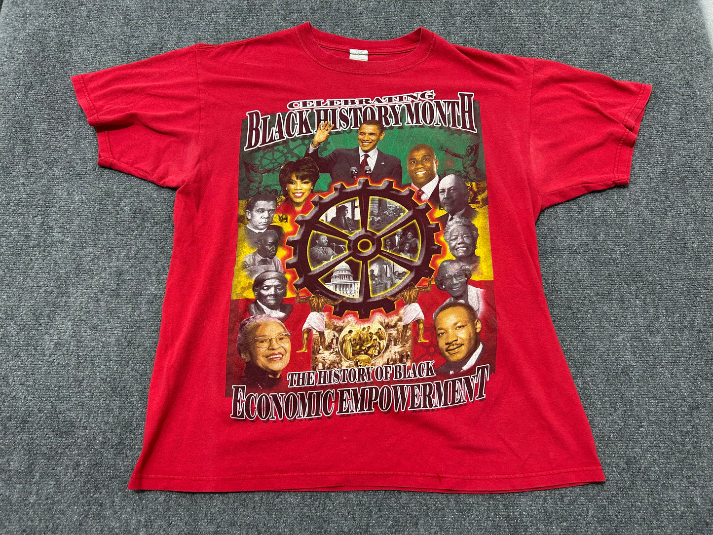 Celebrating Black History Month Tee - Red Size XL