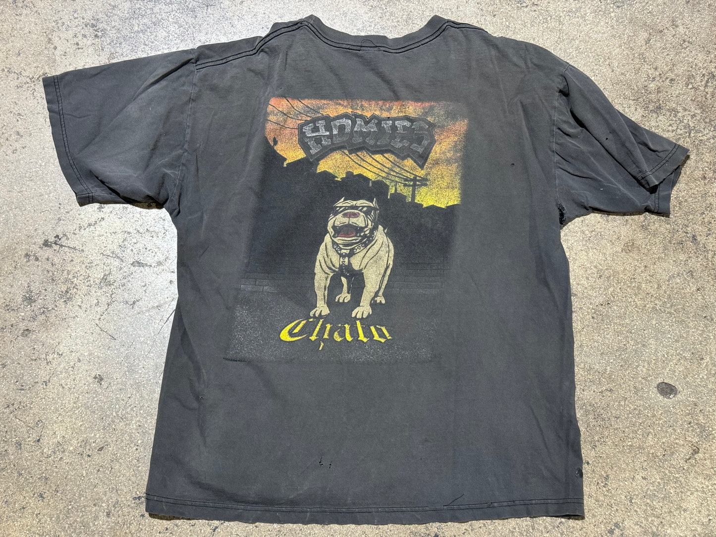 Homies Homiestreet Tee - Faded Black Size XL