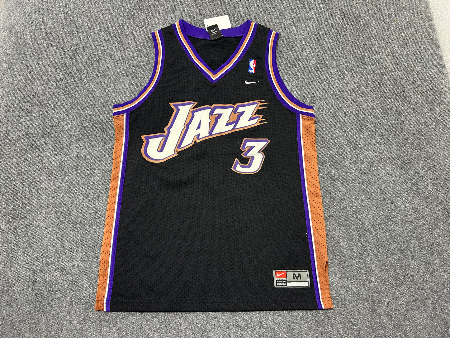 Utah Jazz Russell #3 Basketball Jersey - Black Size Medium