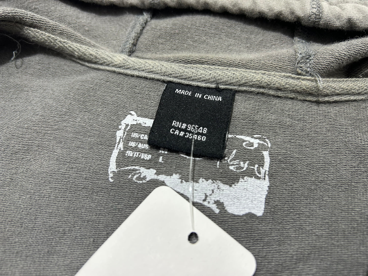 Oakley Floral Spellout Zip Up Jacket - Gray Size Medium