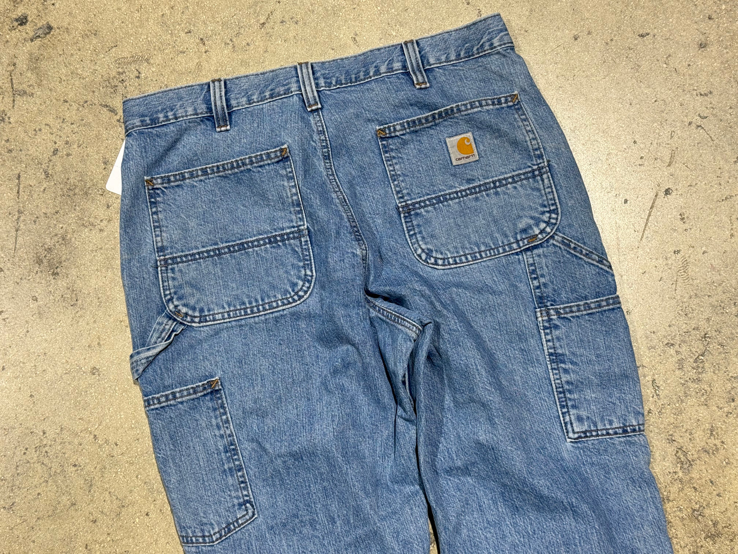 Carhartt Denim Carpenter Pants - Light Wash Size 34x30