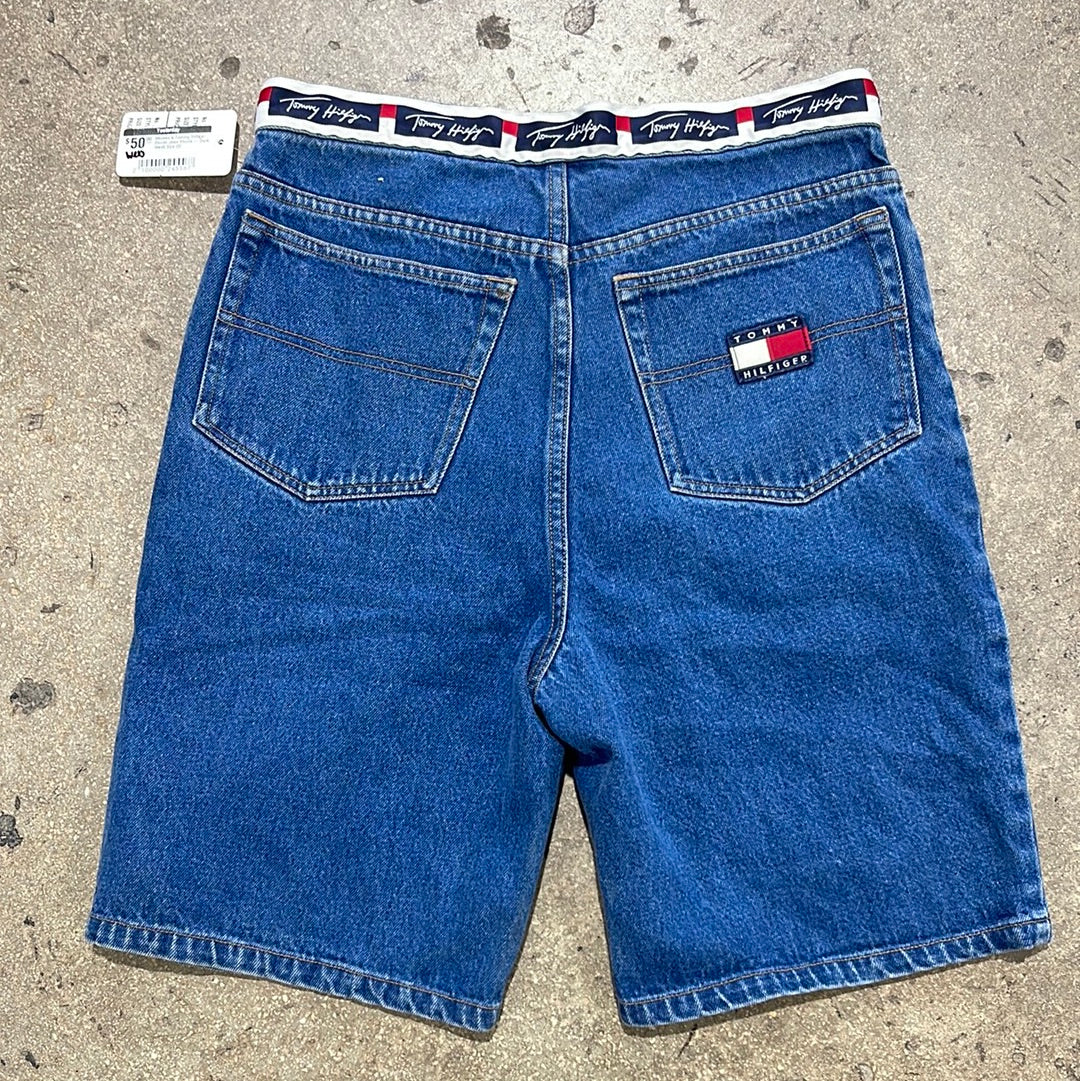 Women's Tommy Hilfiger Denim Jean Shorts - Dark Wash Size 20