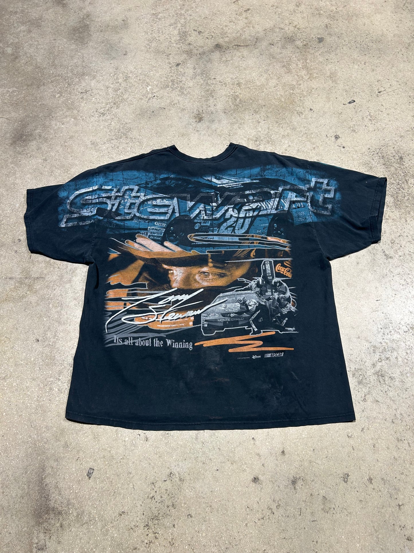 Nascar Tony Stewart AOP - Navy  Size XXL