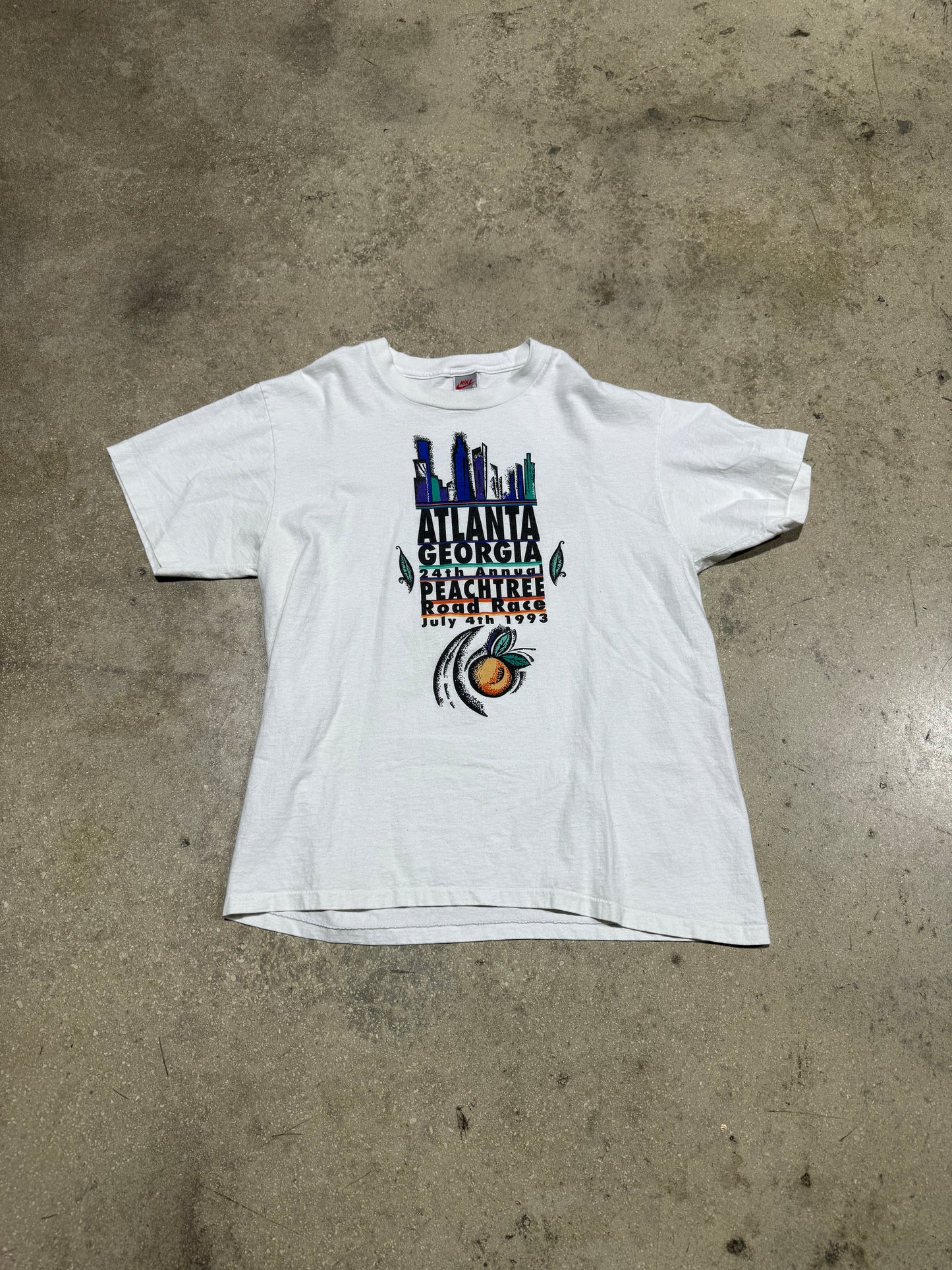 1993 Nike 24th Annual Peach Race - White XL