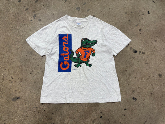University of Florida Classic Gators Logo Tee - Grey Size Large
