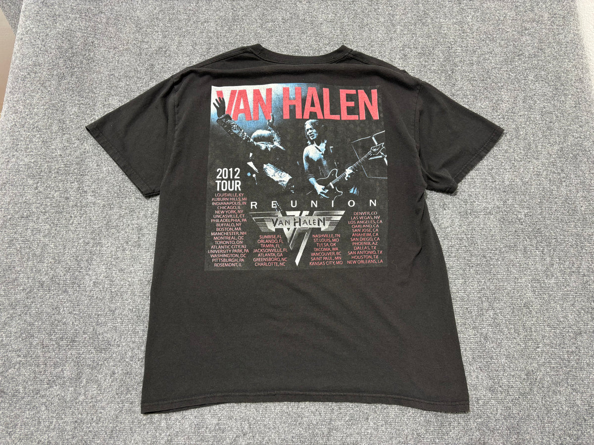 2012 Van Halen Reunion Tour Tee - Black Size Large