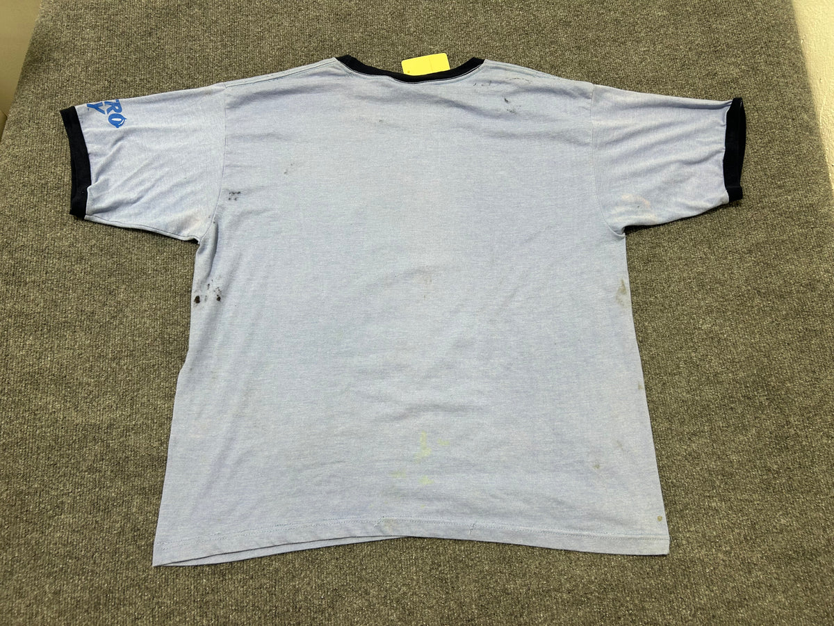 2003 Astro Boy Ringer Tee - Blue/Navy Size XL