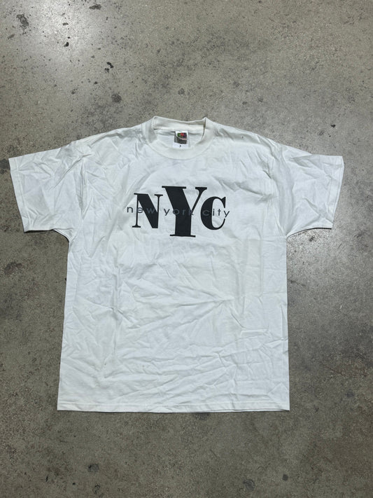 New York City Classic Logo Tee - White Size XL