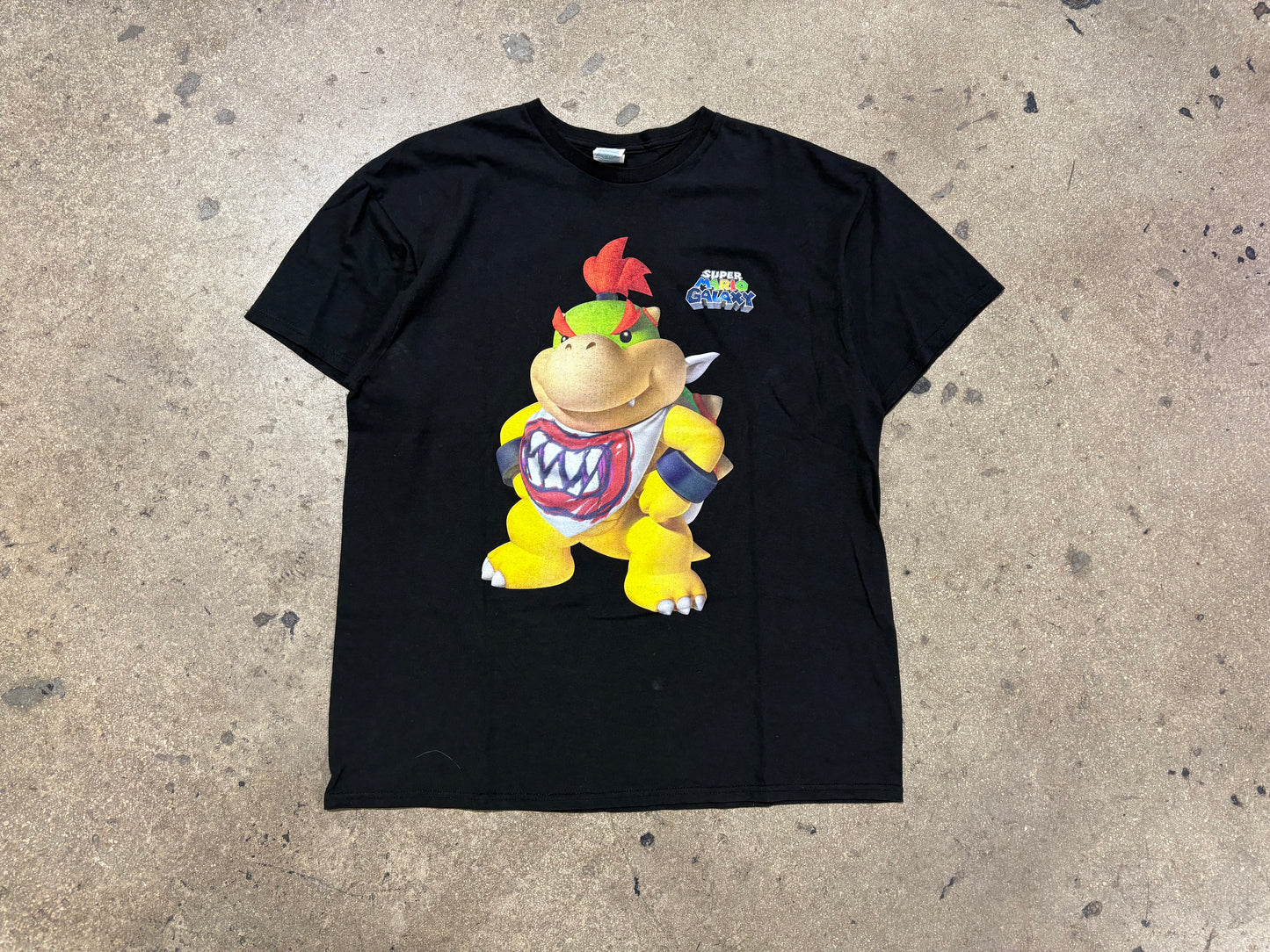 Super Mario Galaxy Baby Bowser Tee - Black Size XL