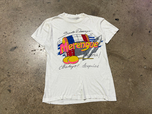 Santo Domingo Dominican Republic Merengue Tee - White Size Large