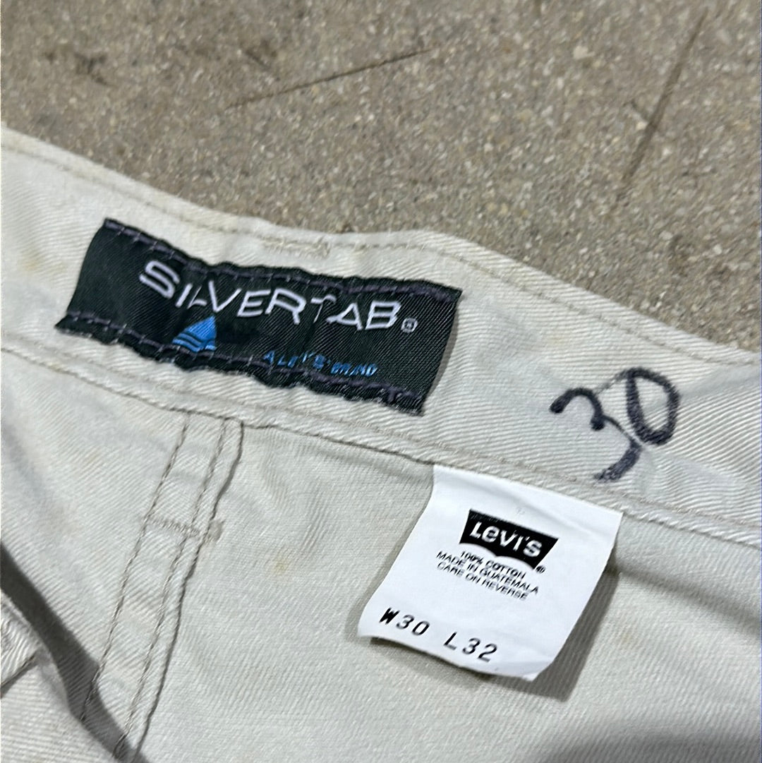 Levis Silvertab Cargo Pants - Light Khaki Size 30x32