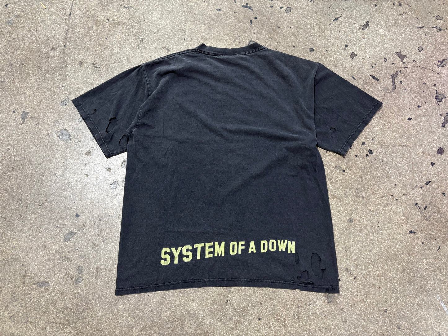 2001 System of a Down Band Members Tee - Black Size Large