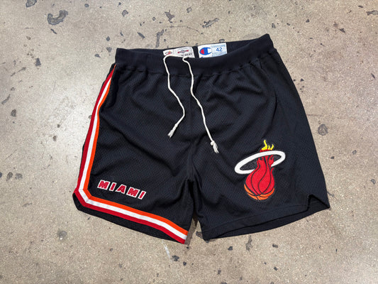 Miami Heat NBA Authentic Game Shorts - Black Size 42