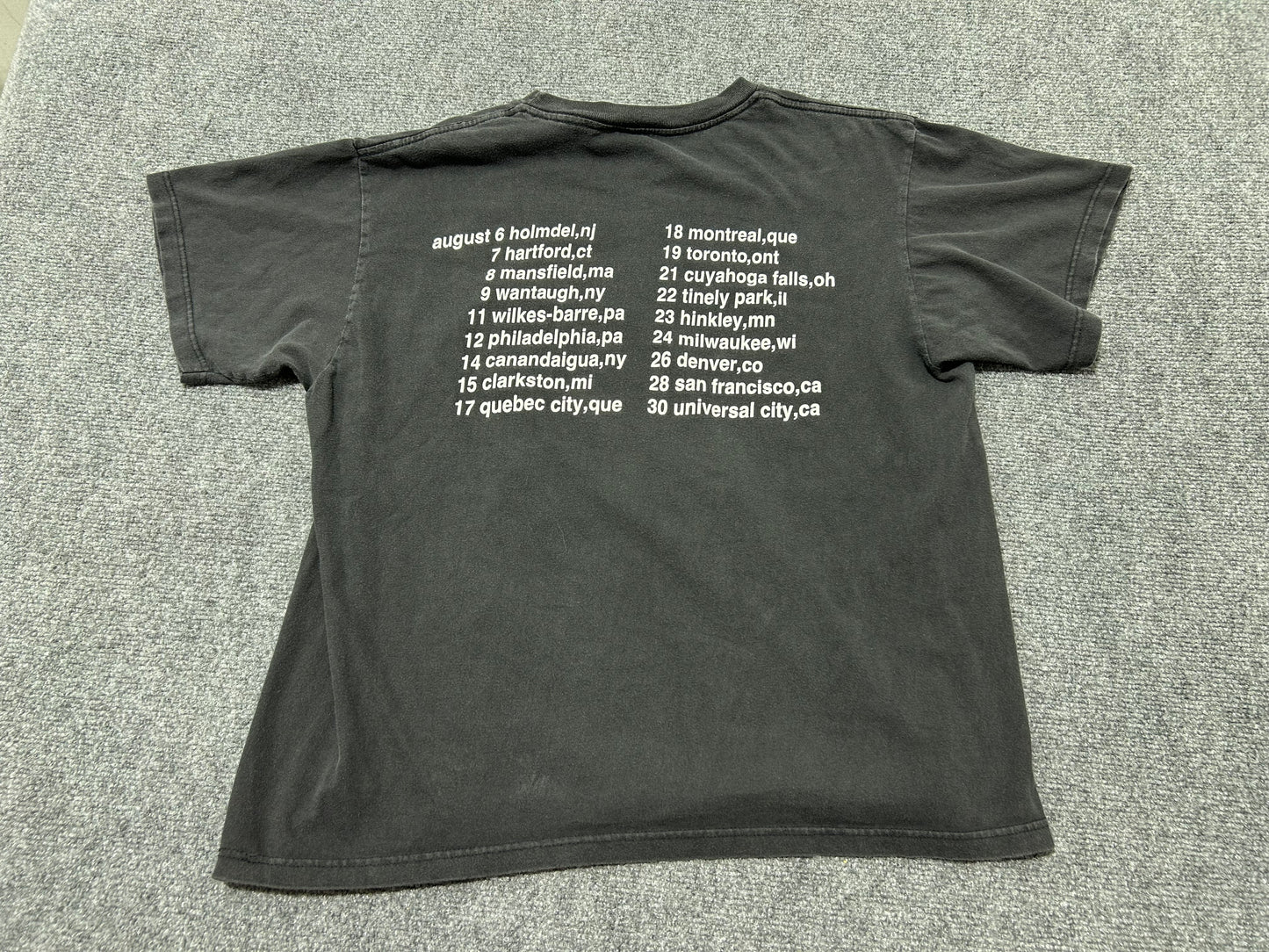 1998 Deep  Purple Tour Tee - Black Size Large