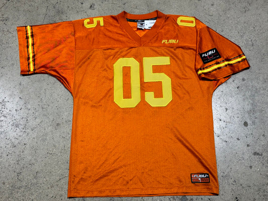 FUBU Football Jersey - Orange Size XL