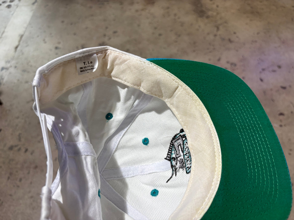 Florida Marlins 5th Season Snapback Hat - White / Teal