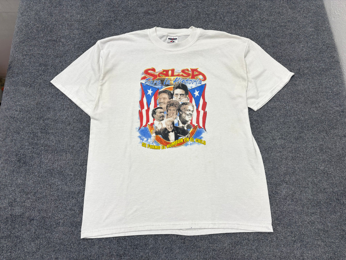 Salsa Para La Historia Tee - White Size XL