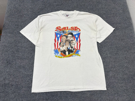 Salsa Para La Historia Tee - White Size XL