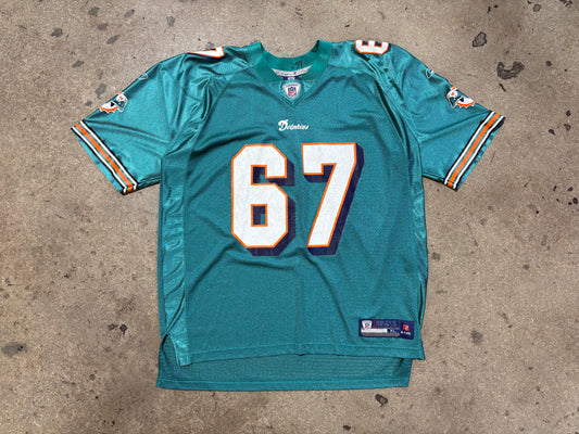 Reebok Miami Dolphins Kooch #67 Jersey - Teal Size XL
