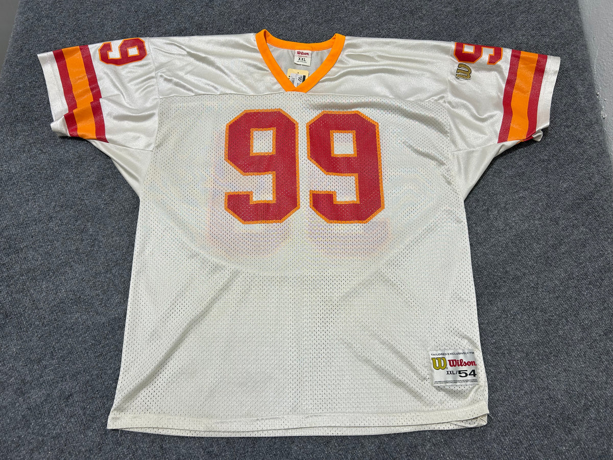 Tampa Bay Warren Sapp Football Jersey #99 - White/Orange/Red Size XXL
