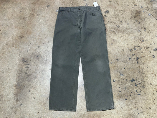 Dickies Carpenter Work Pants - Faded Olive Size 36 x 32
