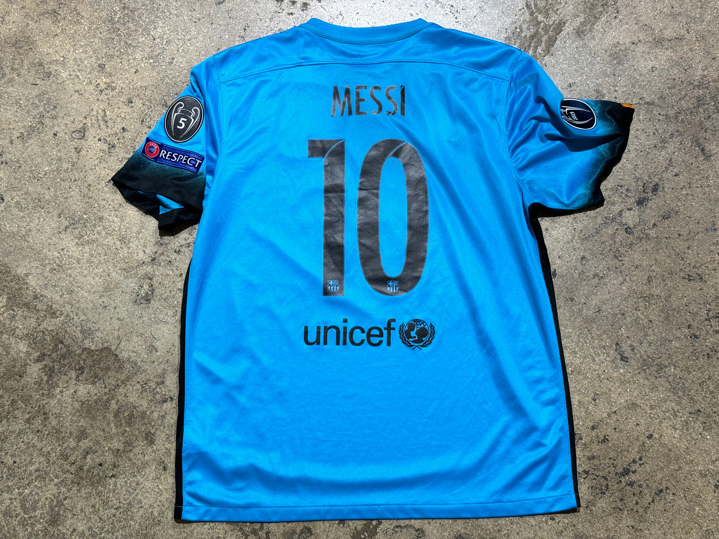 2015 Nike Barcelona Messi Jersey Size XL