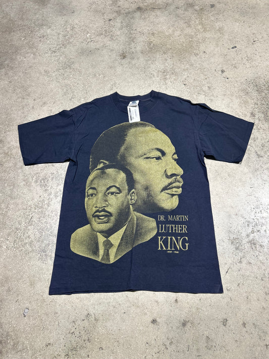 Dr. Martin Luther King Double Face Tee - Black/Gold Size XL