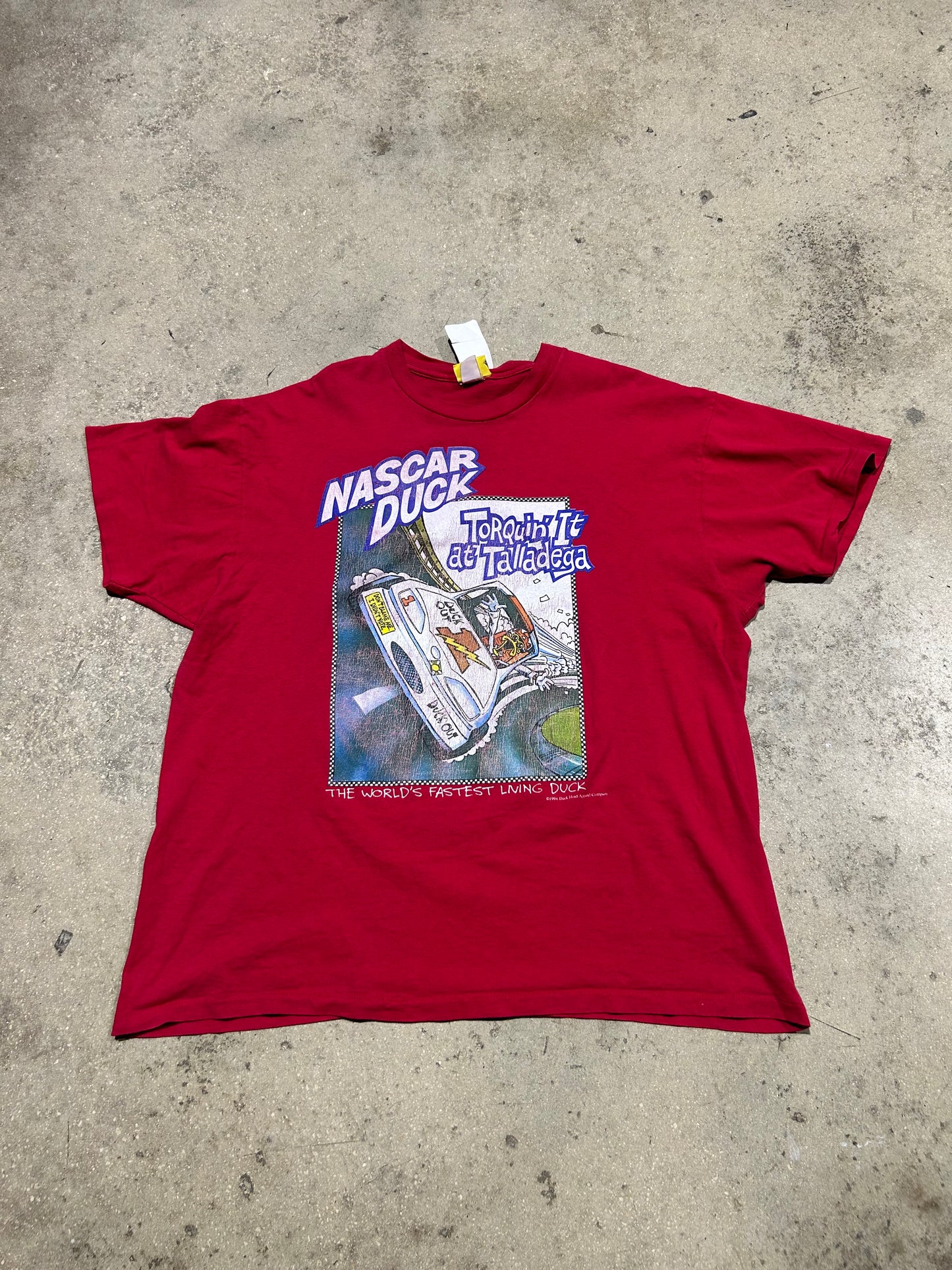 1994 Nascar Duck Talladega Tee - Red Size XXL