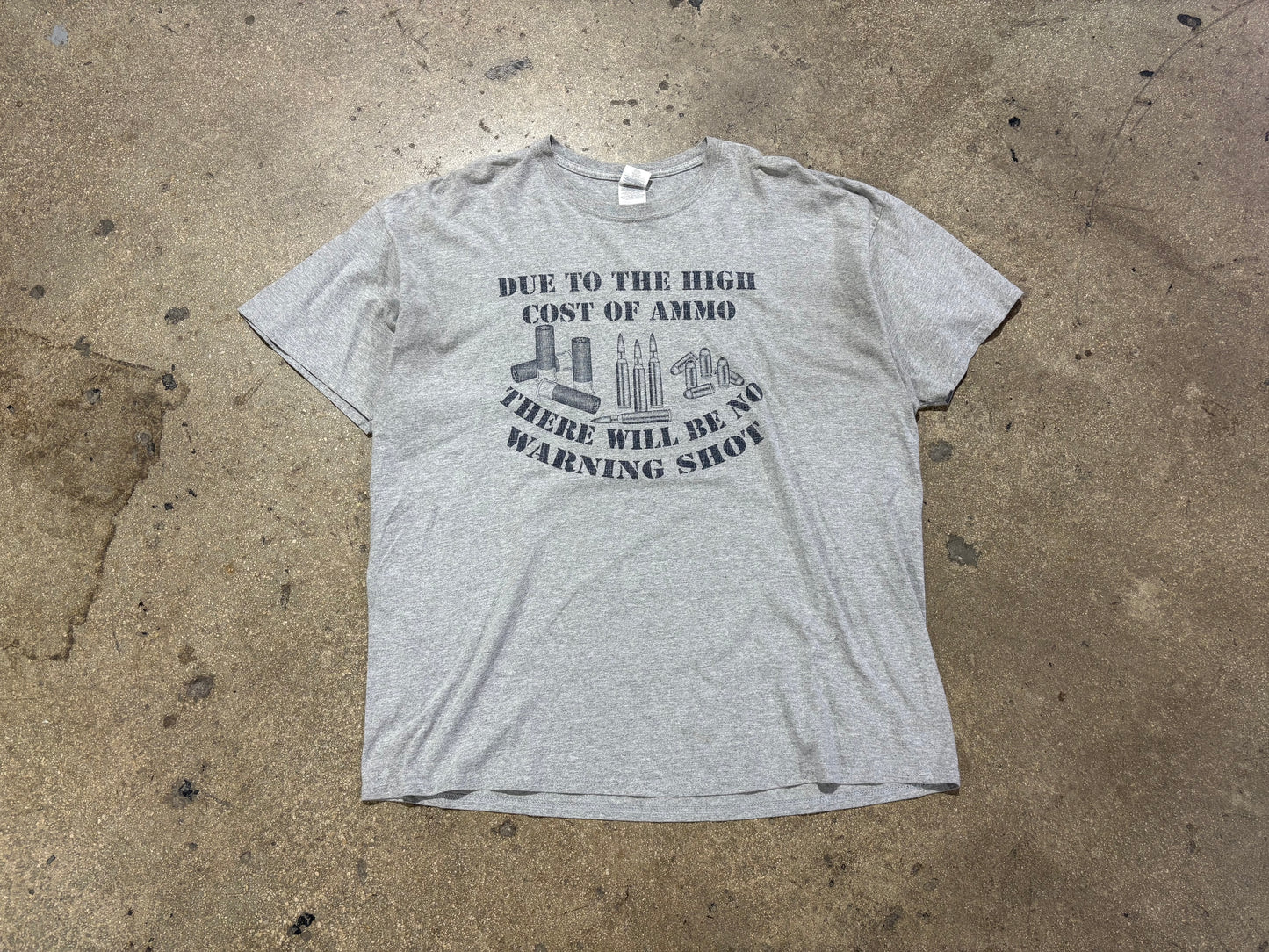 High Cost OF Ammo Tee - Grey Size XXL