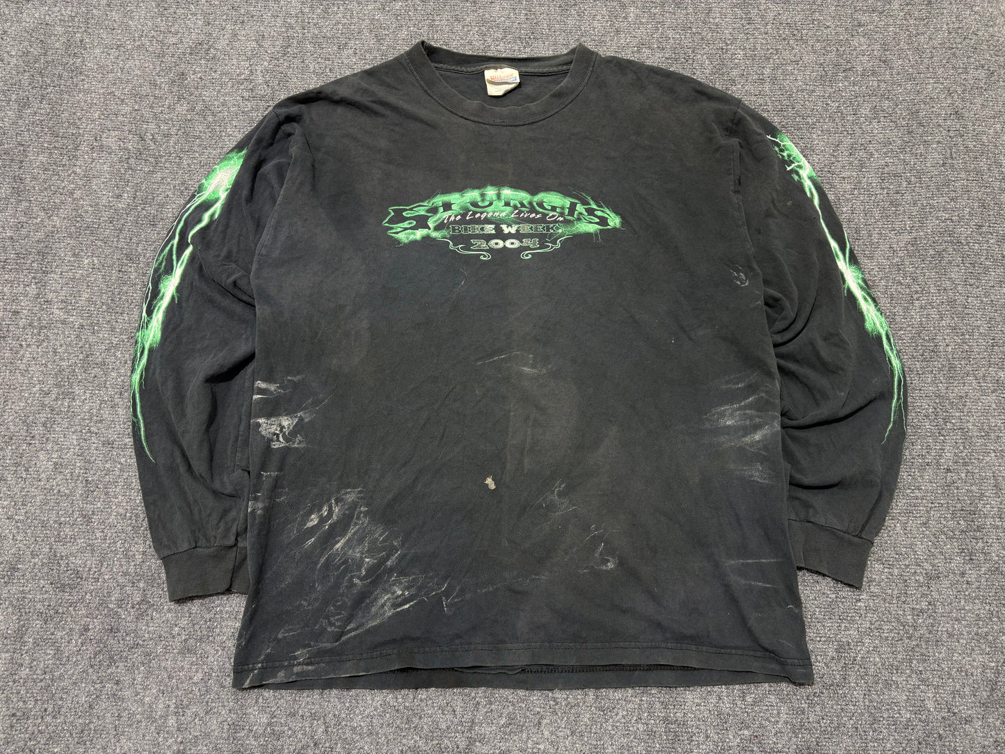 2004 Sturgis Bike Week Long Sleeve Tee - Black Size Large