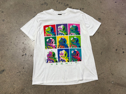 Kermit The Frog Warhol Portrait Tee - White Size XL