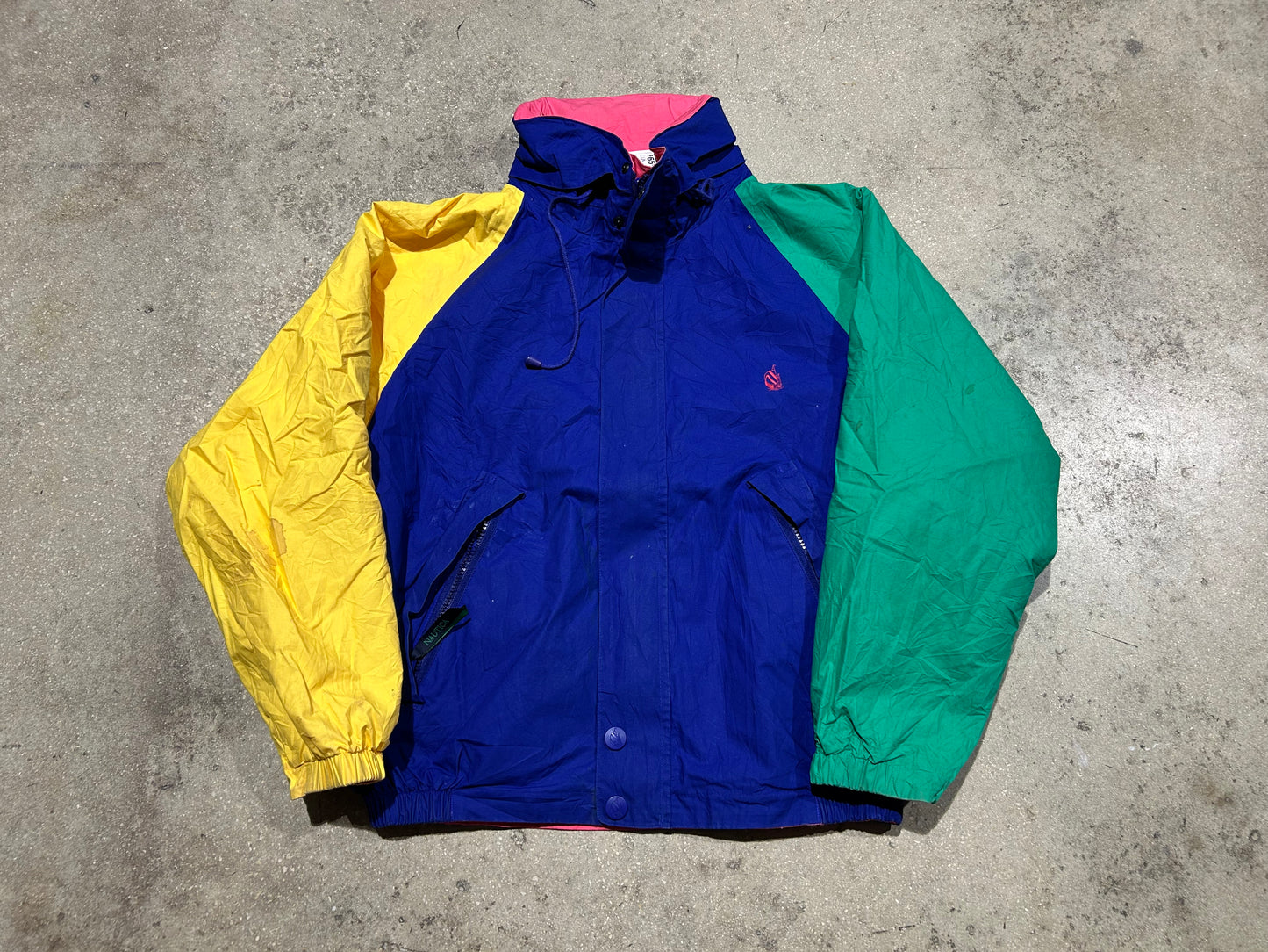 Nautica Color Block Reversible Jacket - Multi Size Large