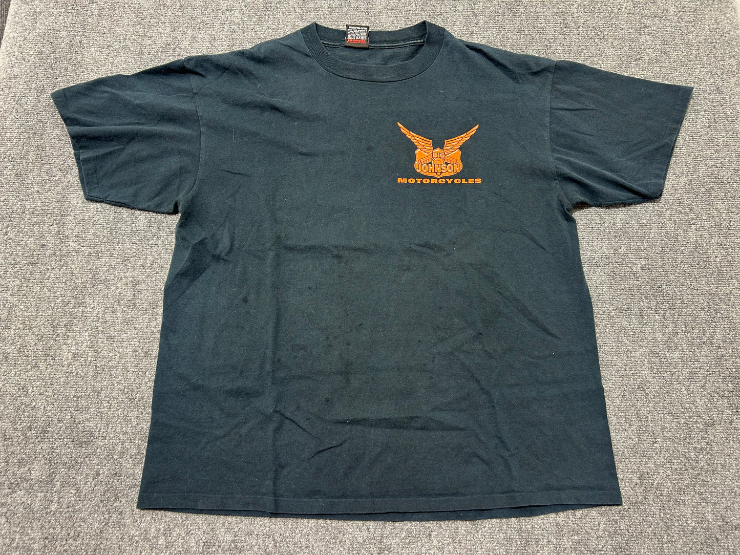 1998 Big Johnson If You Can Read This The Bitch Fell Off Tee - Black size XL
