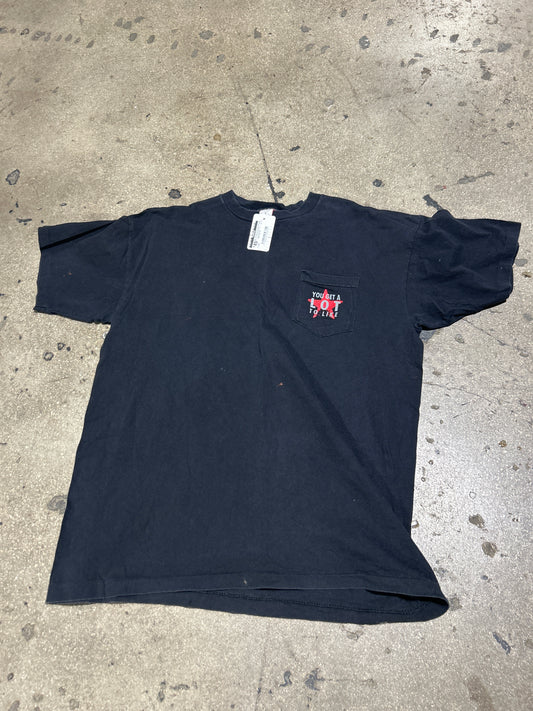 90s Marlboro You Got A Lot To Like Pocket Tee - Black Size XL