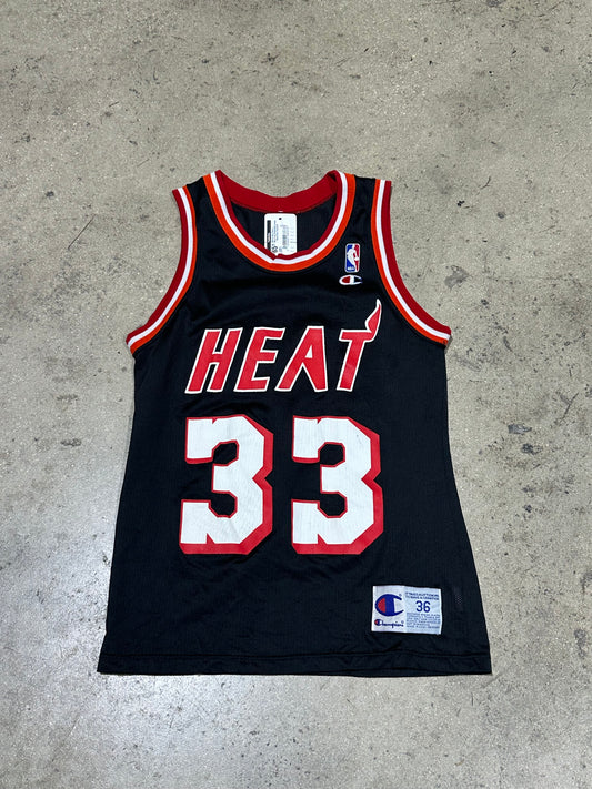 Miami Heat Alonzo Mourning Basketball Jersey - Black Size Small/36