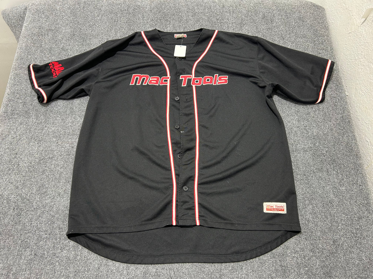 Mac Tools Baseball Jersey #35 - Black Size XXL