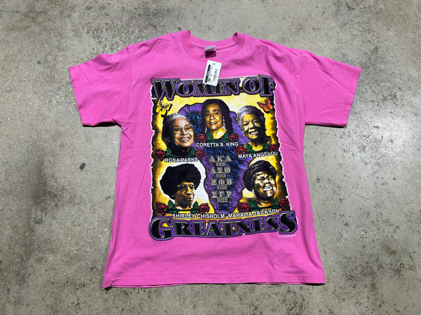 Black History Women Of Greatness Tee - Pink Size Large