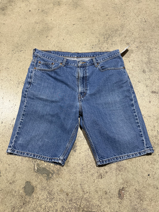 Levis 505 Denim Shorts - Blue Size 38