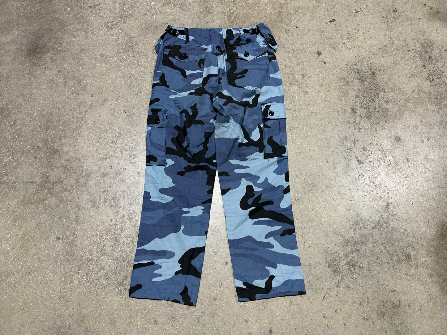 Camo Cargo Pants -Sky Blue Size 30