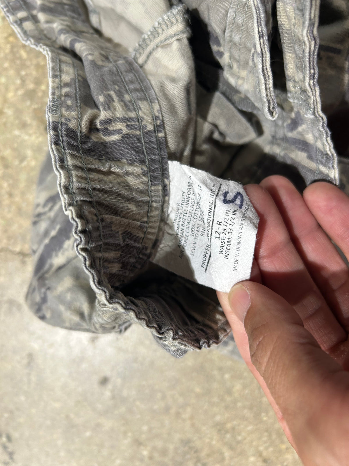 Army Digital Camo Cargo Pants - Gray size 29x33