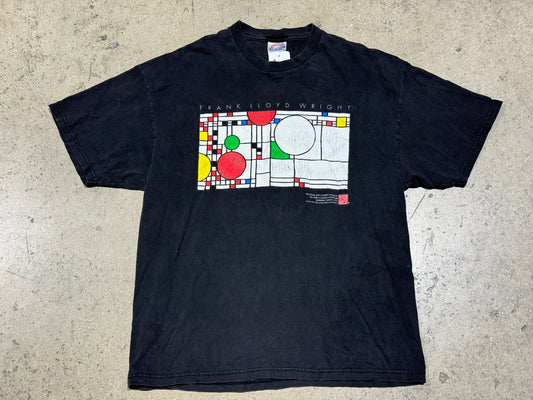 1993 Frank Lloyd Wright Tee - Faded Black Size XL