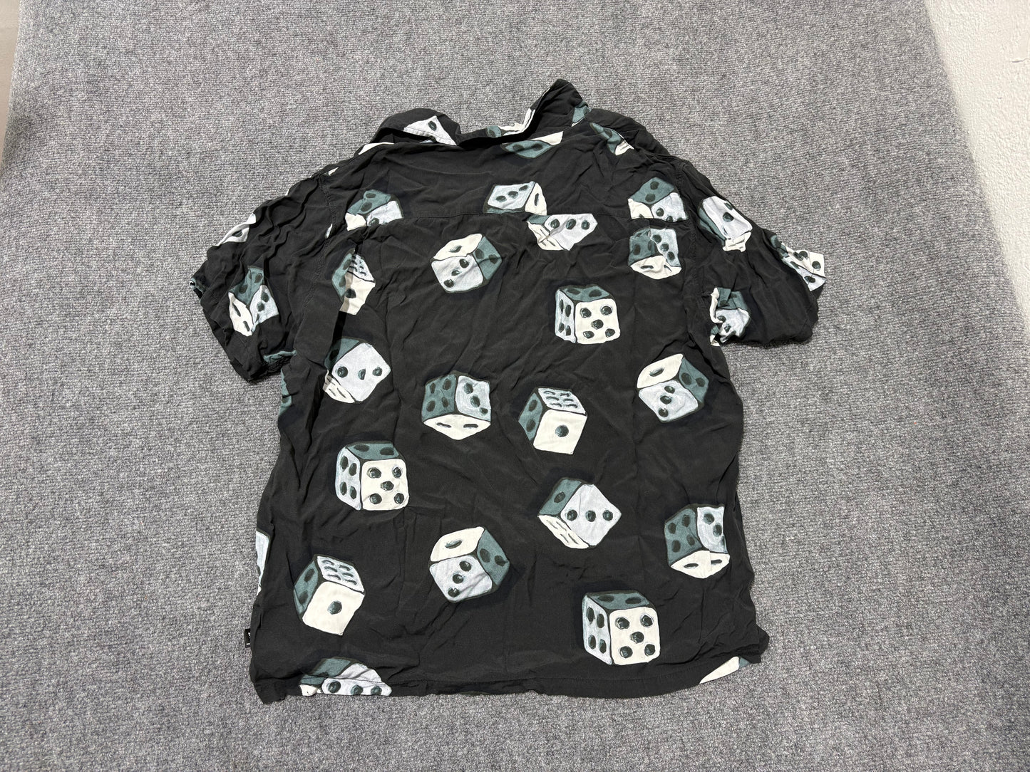 Stussy Dice Rayon Shirt - Black Size XL
