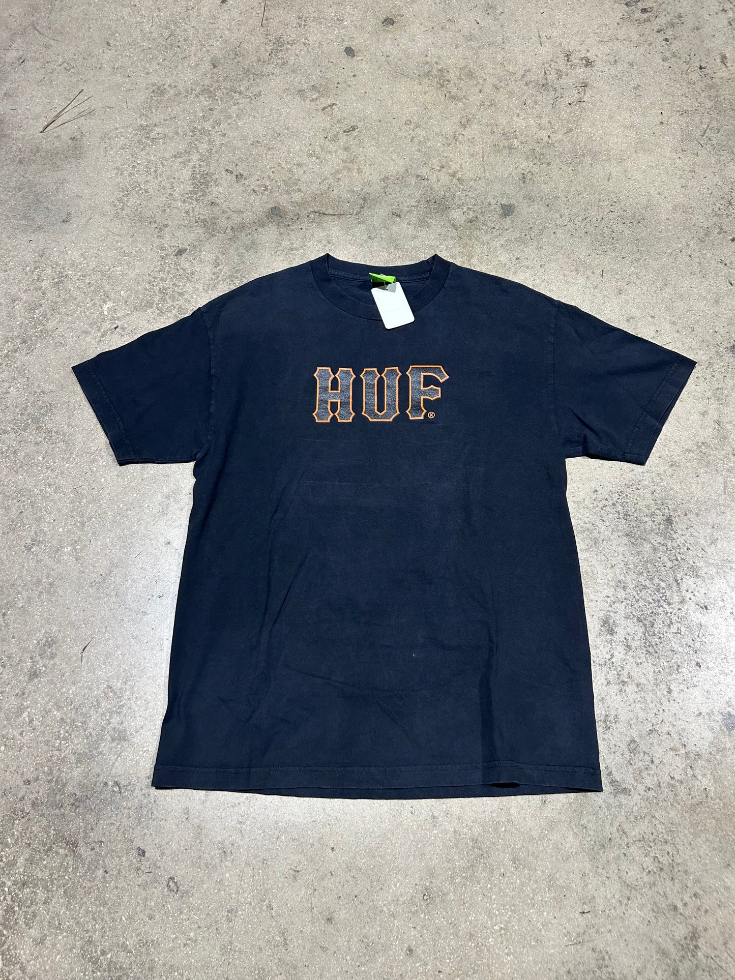 Huf Big H Tee - Black Size Large