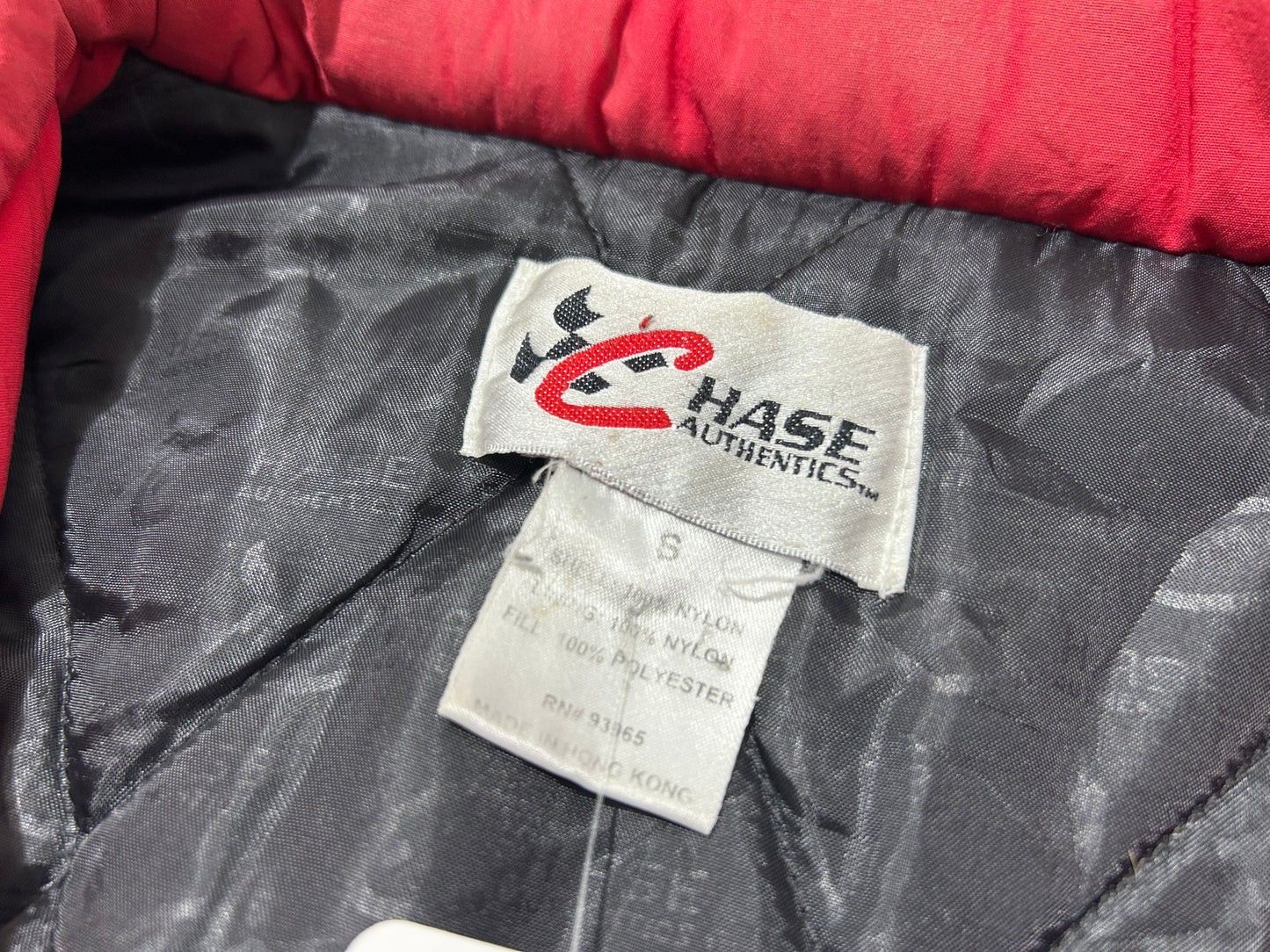 Castrol GTX Puffer Jacket - Black/ Red / Green Size Small