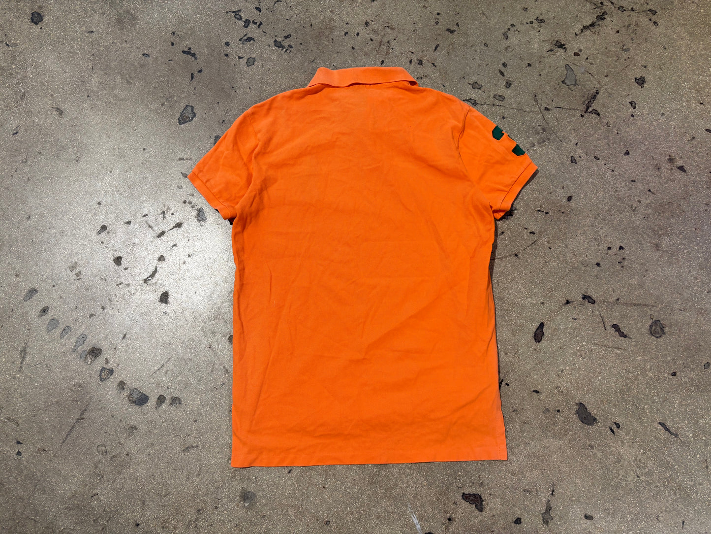 Polo Ralph Lauren Big Pony Polo Shirt - Orange/Green Size Medium